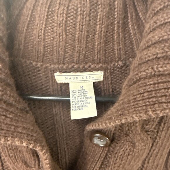 Maurices Women's Long Sleeve Button-Up Cardigan Brown Size Medium (C6) - Picture 2 of 6